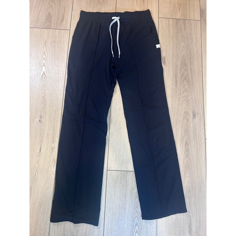 Vuori Womens Performance Pants Black Medium VW425 Wide Leg Drawstring